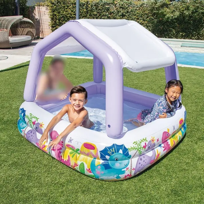 💦 حوض السباحة المرح للأطفال من Intex - مع سقف مغطى 💦