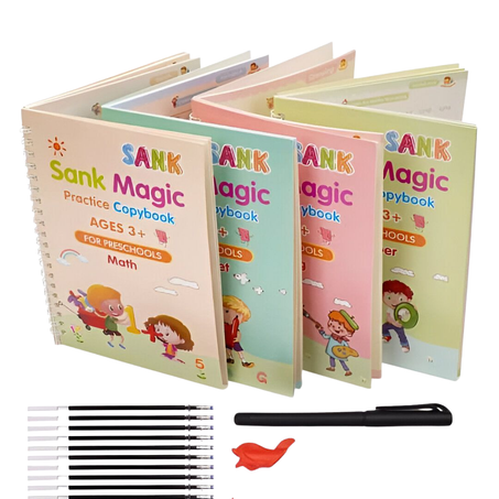 مجموعة الكتب والأقلام السحرية