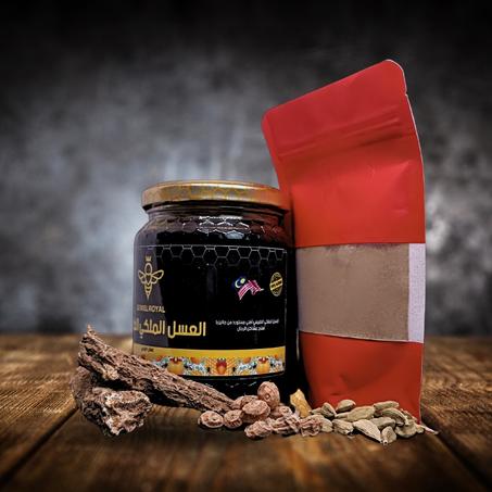 العسل الملكي الماليزي + أعشاب البرودة