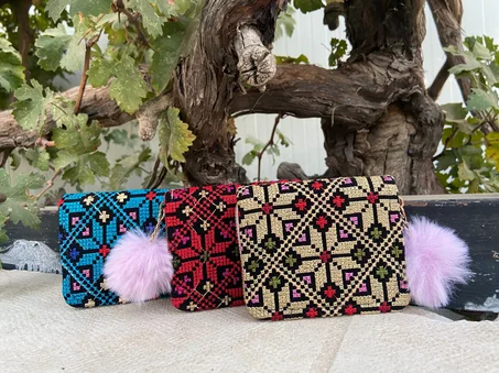 شنطة تطريز فلاحي محافظ