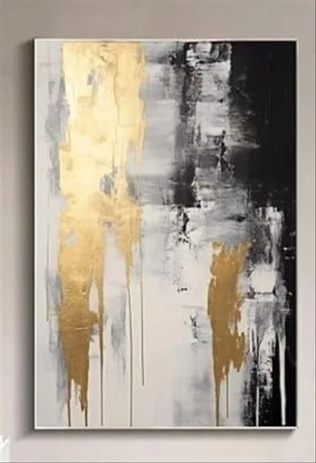 Tableau abstrat gold
