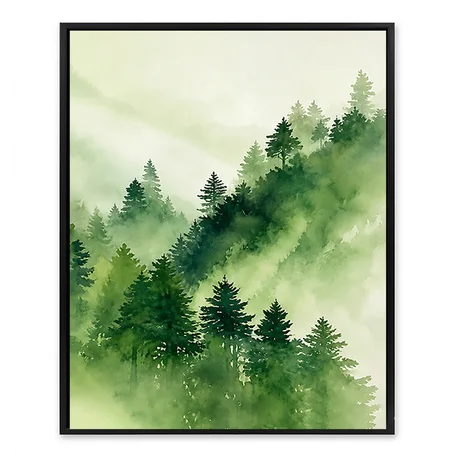 Aquarelle de forêt