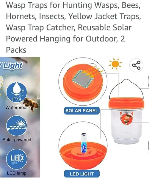 مصيدة الزراقط والدبابير Hornets & Wasps UV Trap