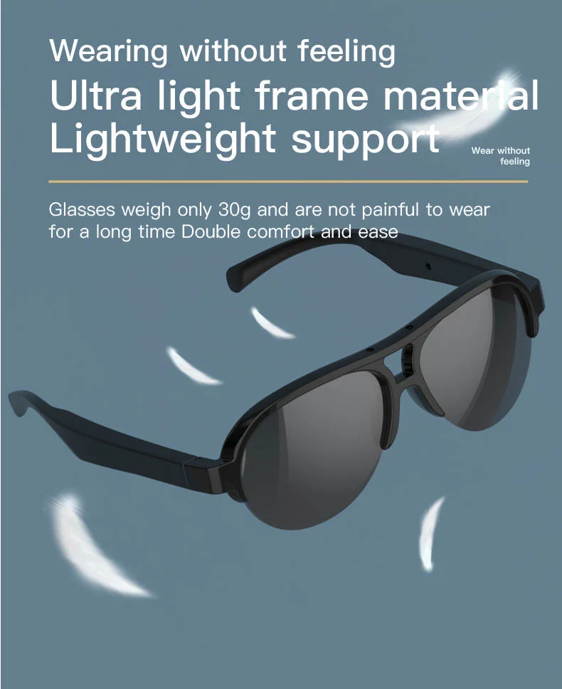 New Smart Wireless UV Sunglasses نظارات البلوتوث الحديثة الذكية المضادة للأشعة فوق البنفسجية