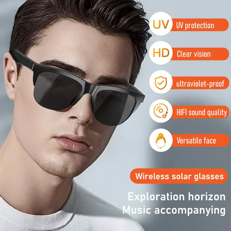 New Smart Wireless UV Sunglasses نظارات البلوتوث الحديثة الذكية المضادة للأشعة فوق البنفسجية