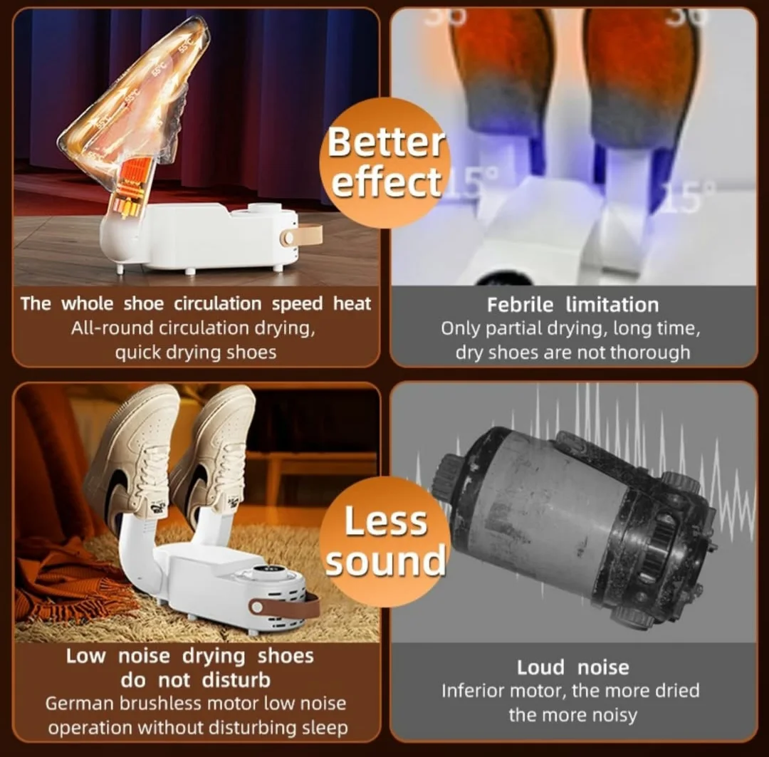 معقم ومجفف الأحذية الكهربائي Shoes Dryer With Sterilization System