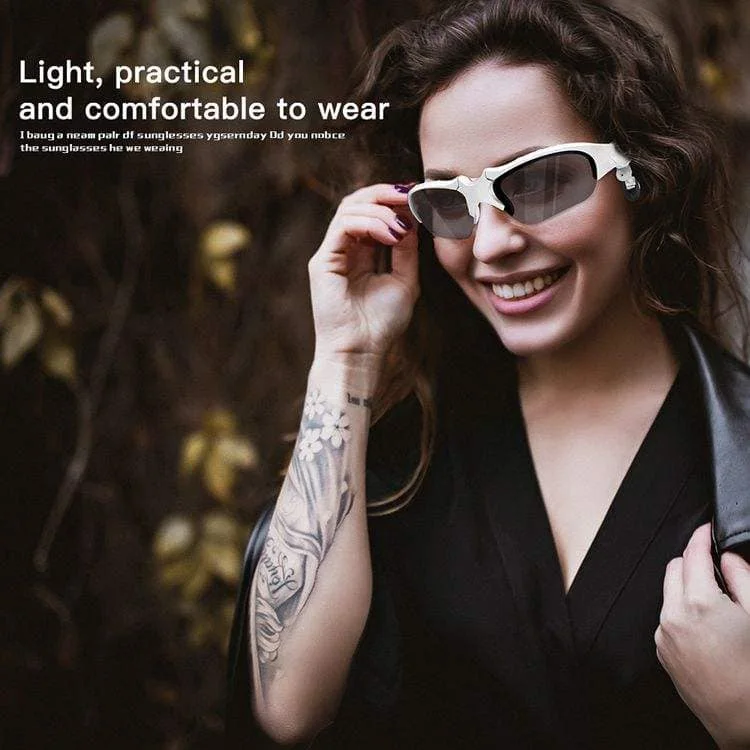 نظارات شمسية مع بلوتوث للجوال Sunglasses UV400 Polarizing Lenses with Bluetooth