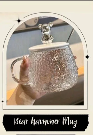 ماغ الدبدوب الزجاجي Bear Glass Mug