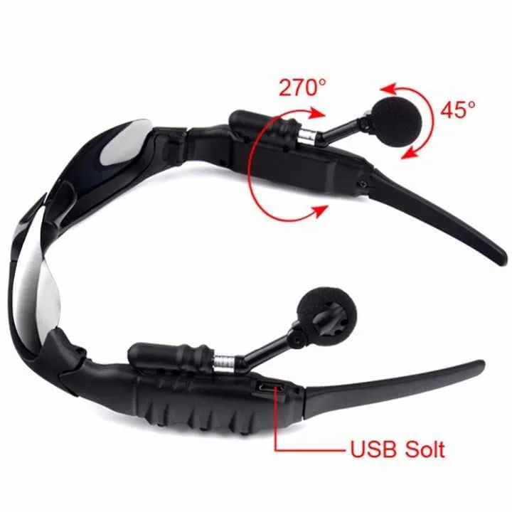 نظارات شمسية مع بلوتوث للجوال Sunglasses UV400 Polarizing Lenses with Bluetooth