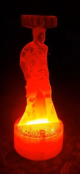 رونالدو CR7 وميسي بإضاءة ليد متعددة Ronaldo & Messi with Multi Led Light