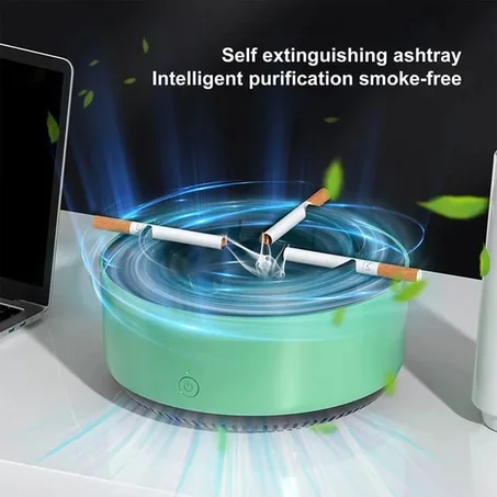 منفضة الفلتر الالكترونية للسجائر والرائحة Cigarette Filter Battery Ashtray