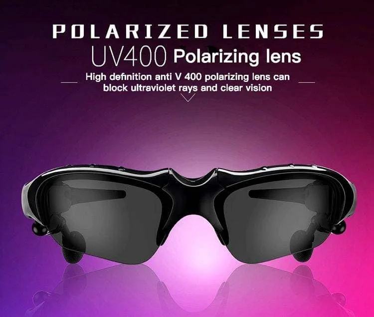 نظارات شمسية مع بلوتوث للجوال Sunglasses UV400 Polarizing Lenses with Bluetooth