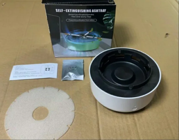منفضة الفلتر الالكترونية للسجائر والرائحة Cigarette Filter Battery Ashtray