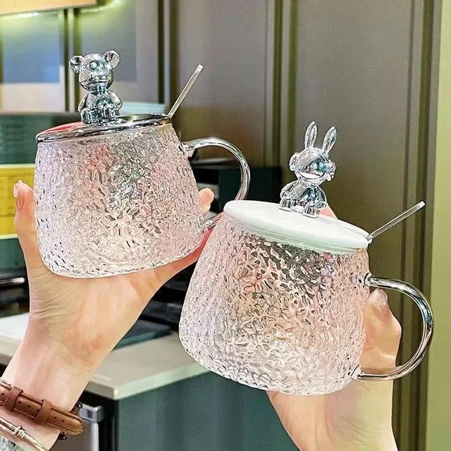 ماغ الدبدوب الزجاجي Bear Glass Mug