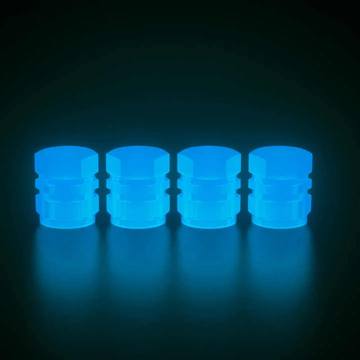 أغطية بلف مشعة لدواليب السيارات والدراجات Glowing Caps for Tires
