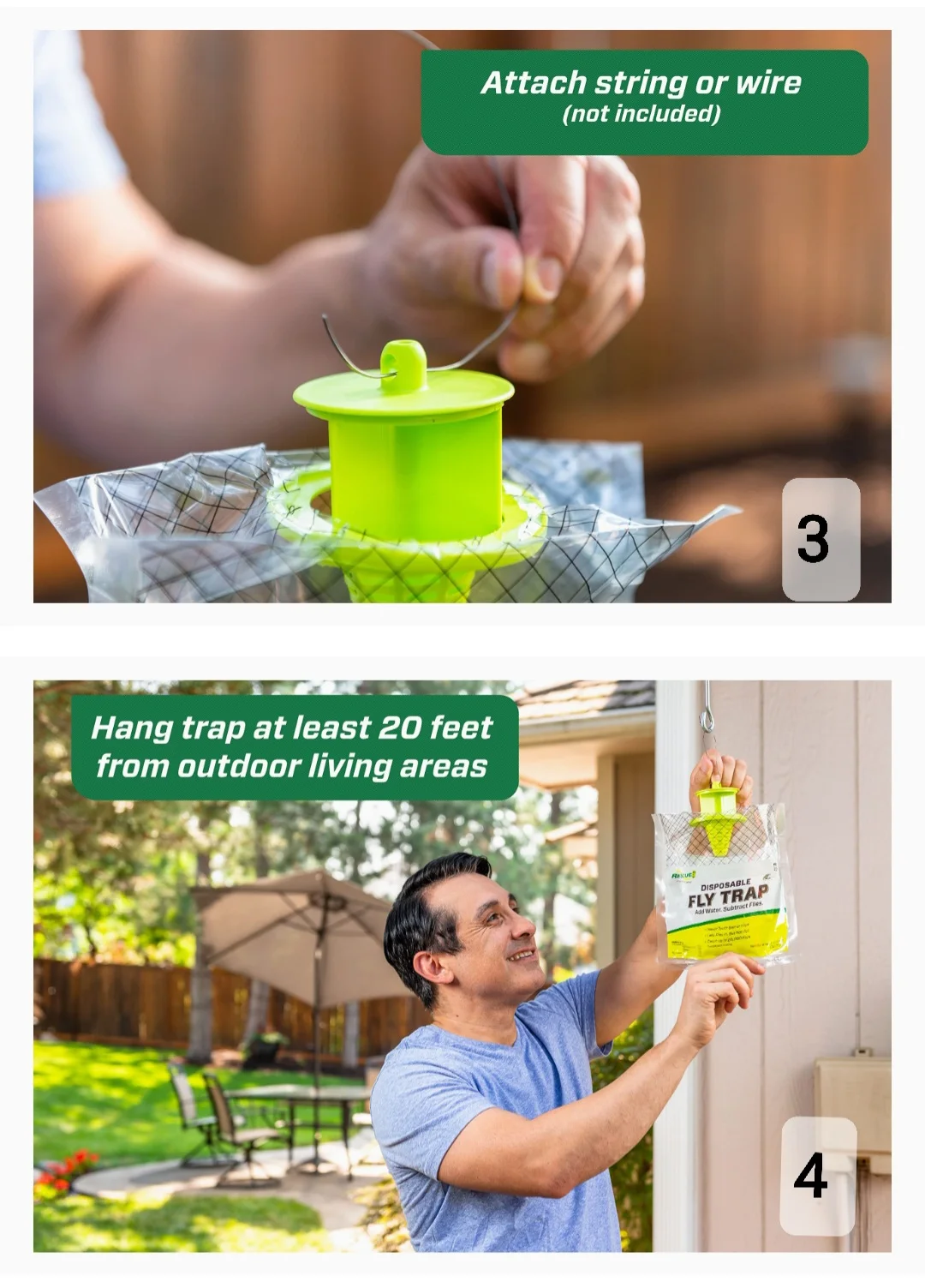 مصيدة الذباب أكياس Fly Trap Bags Disposable