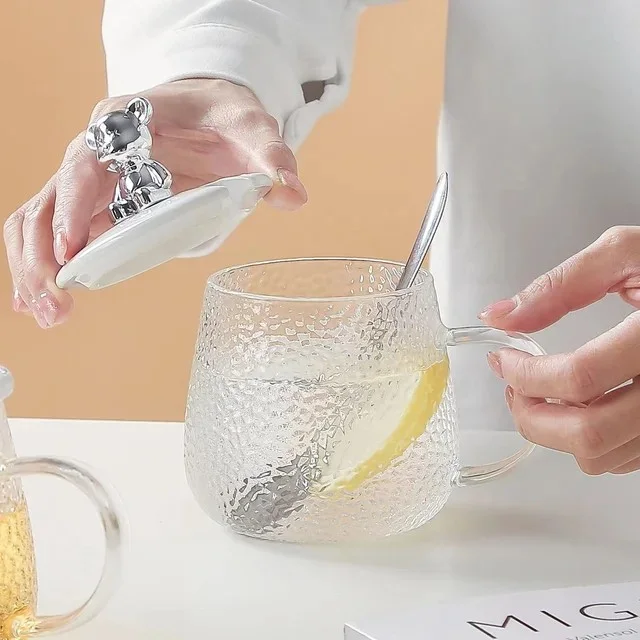 ماغ الدبدوب الزجاجي Bear Glass Mug