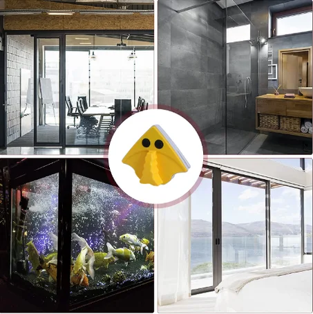 ممسحة تنظيف الزجاج المغناطيسية المزدوجة