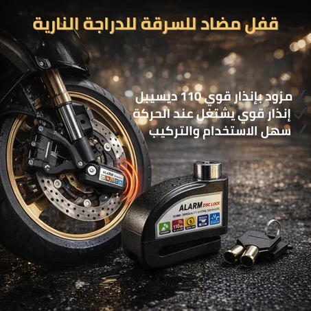 Cadenas Antivol pour Moto avec Alarme Puissante