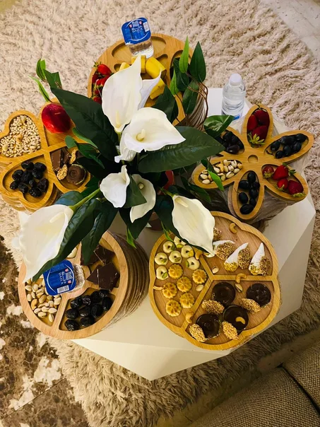 اطباق من خشب البامبو