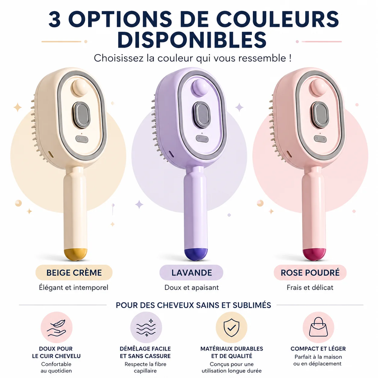 Brosse Massante Spray 3-en-1 — Ton Rituel Capillaire Réinventé