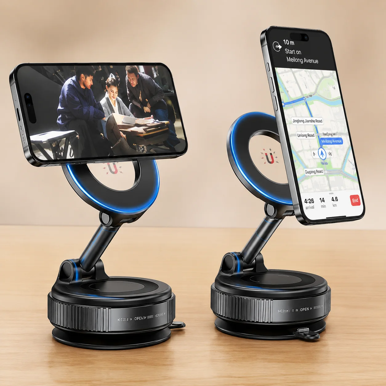 Support Téléphone Magnétique Rotatif 360°