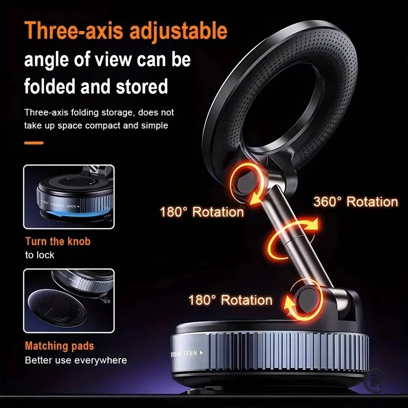 Support Téléphone Magnétique Rotatif 360°