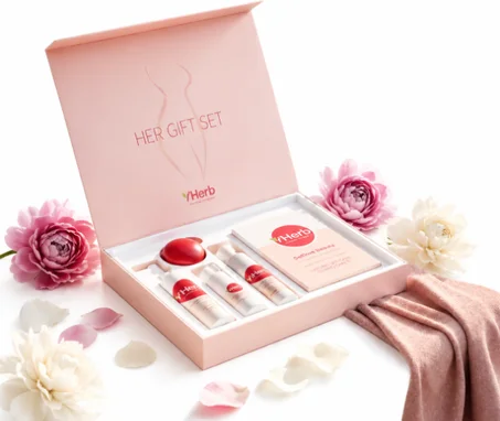 yherb her gift set offers elegant self-care essentials perfect gift set for beauty and relaxation