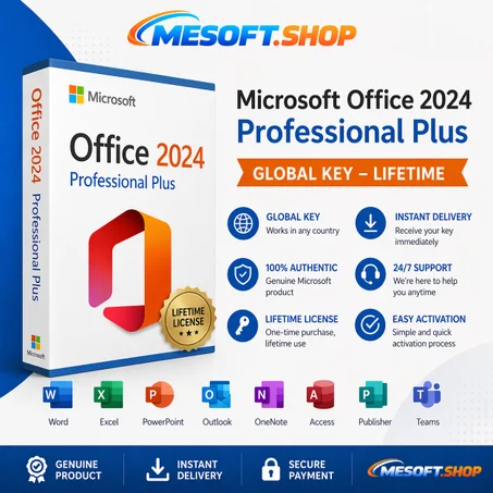 Office 2024 Professional Plus – Full Installation & Lifetime & Derict activation