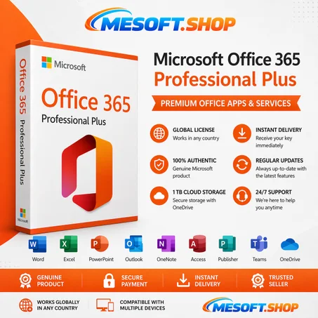 Account -Microsoft Office 365 Pro Plus 5 devices Storage Onedrive Lifetime subscription