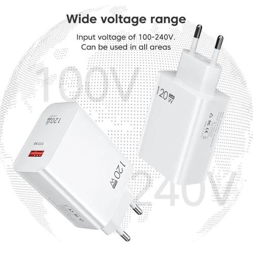 Chargeur adapté pour Mi 120W Rapide avec Câble USB type C