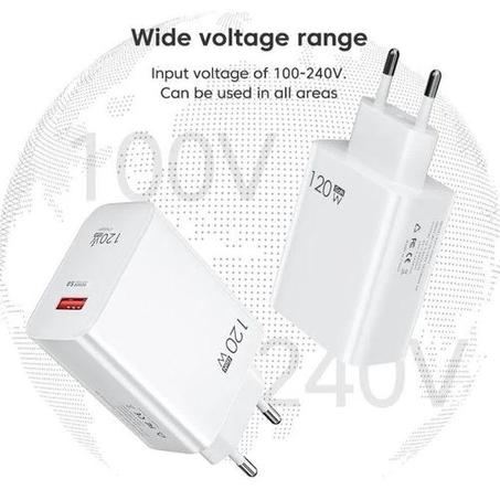 Chargeur adapté pour Mi 120W Rapide avec Câble USB type C