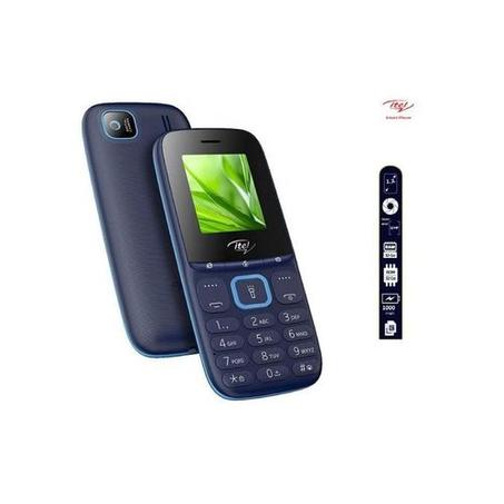 Itel it2173 - DOUBLE SIM - 1.77" - Torche - Caméra - Radio FM - 1000mAh - Bleu