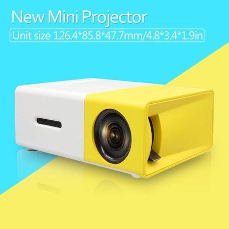 Mini Projecteur Portable LED 4K/1080P HDMI – Léger, Puissant, Idéal pour Films & Jeux