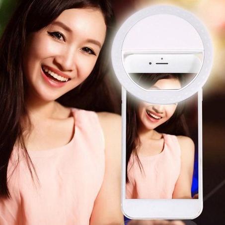 Standard Rechargeable Led Selfie lumière Ring Light pour iPhone Android Vlog