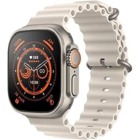 Smart Watch Ultra Bluetooth Appel / Étanche / sans fil Écran HD - Gris