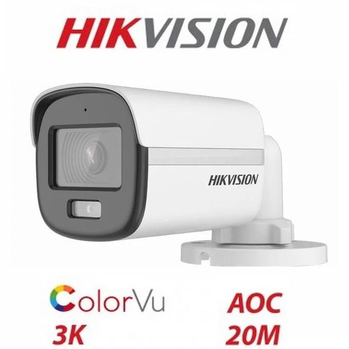 Hikvision Camera de surveillance 3K ColorVu Audio Fixed Mini Bullet Camera DS-2CE10KF0T-FS
