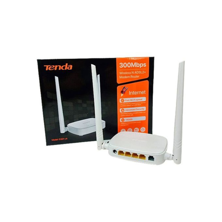 tenda D301 V4 300 Mbps Modem Adsl 2+ Routeur WiFi 802.11n // 4 Port RJ45 et 2 Antennes
