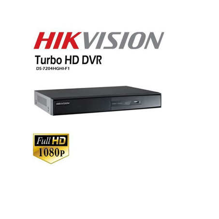 Hikvision DVR 4CH 1080P 2MP Turbo HD XVR / HVR DS-7204HGHI-F1