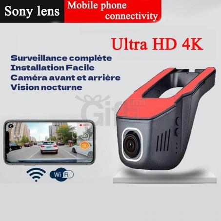 DashCam Double Lentille - WIFI Hidden Car DVR 1080P Full HD 170 Angle + Caméra Arrière