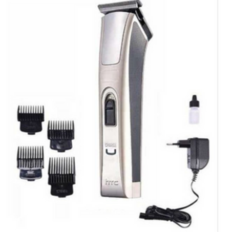 Tondeuse HTC  Rechargeable à Cheveux at-128 Professionnelle Lames en Acier Avec Peignes Détachable Pour Barbe et Cheveux