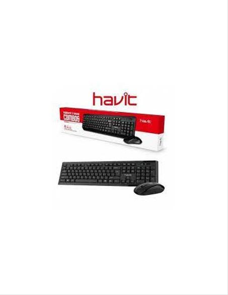 Havit Clavier et Souris Multimédia Sans Fil KB653GCM