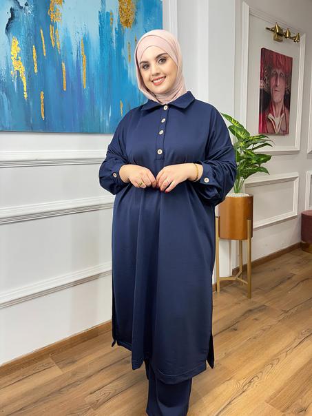 انصومبل بحلة جديدة للمحتجبات والغير المحتجبات للخروج والمناسبات متوفرة بعدة ألوان زاهية توب : مونطوني تركيا