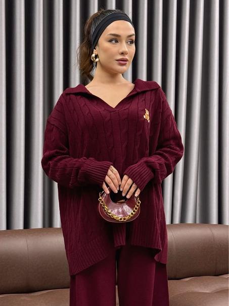 Ensemble cocooning en maille douce – 2 pièces