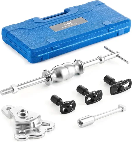 Orion Motor Tech Kit de Herramientas Extractor de Rodamientos de Eje Trasero y Juego de Martillo Deslizante, Juego Removedor de Sellos de Eje y Rodamientos con Yugo de Martillo Deslizante y 3