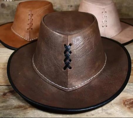 Chapeau en cuir  قبعة جلدية فاخرة - أناقة لا تغيب عن الأنظار