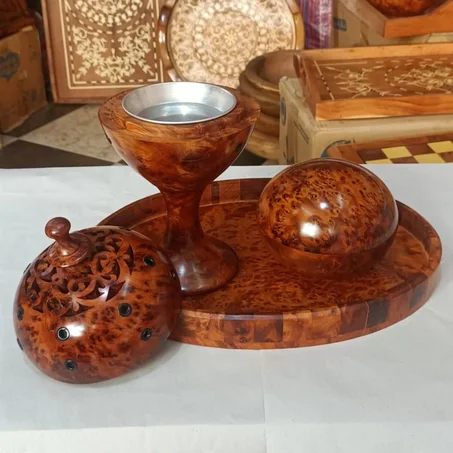 مبخرة من خشب العرعار       (توصيل مجاني)