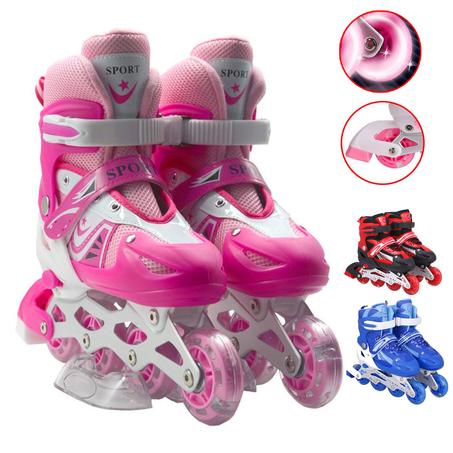 les rouleurs Alignées Confortables pour Enfants avec des roues RGB - pointure DE 32- 38