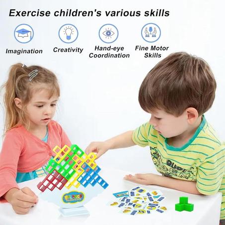 Jeu d'Équilibre Tetra Tower Balance Building Blocks – لعبة توازن