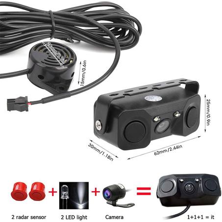 Caméra de recul haute définition avec double capteur – كاميرا خلفية عالية الدقة مع حساس مزدوج